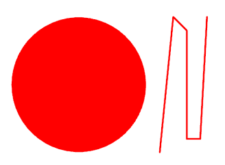 単色効果を使用する球とline stripの例