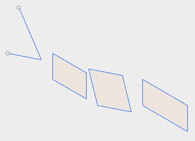 長方形を作成する結果を含む、スケッチの線を作成する